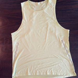 Lululemon XL mens tank bright yellow
